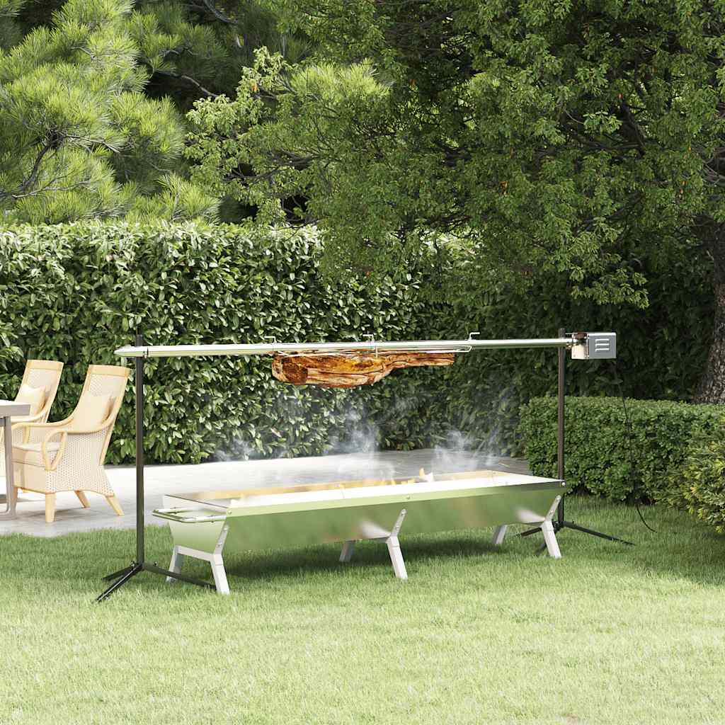 Barbecue grill- en bakset automatisch roestvrij staal