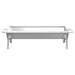 Barbecueplaat 118x42x30,5 cm roestvrij staal zilverkleurig