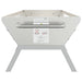 Barbecueplaat 118x42x30,5 cm roestvrij staal zilverkleurig