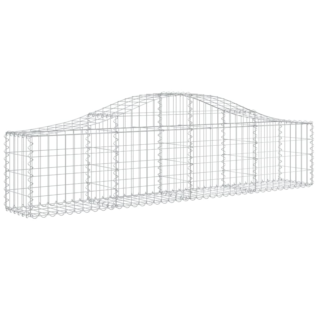 Schanskorf Gewelfd 200X30X40/60 Cm Gegalvaniseerd Ijzer 1 200 x 30 x 40/60 cm