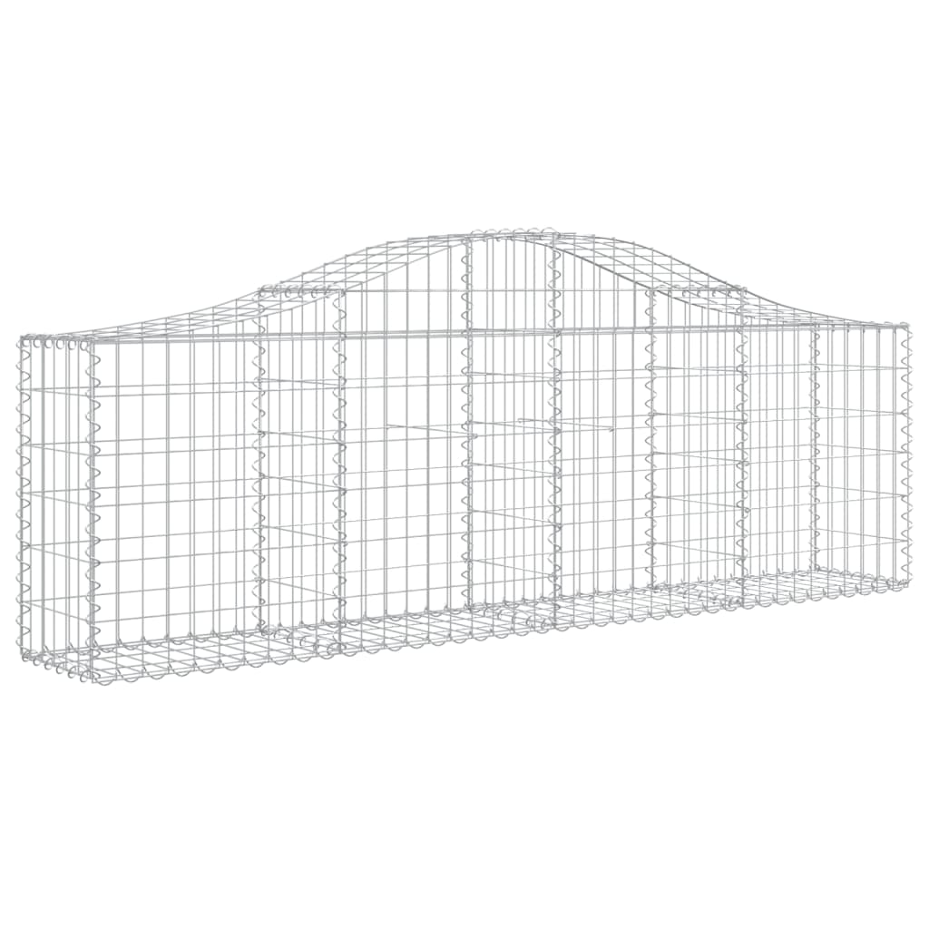 Schanskorf Gewelfd 200X30X60/80 Cm Gegalvaniseerd Ijzer 1 200 x 30 x 60/80 cm