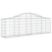 Schanskorf Gewelfd 200X30X60/80 Cm Gegalvaniseerd Ijzer 1 200 x 30 x 60/80 cm