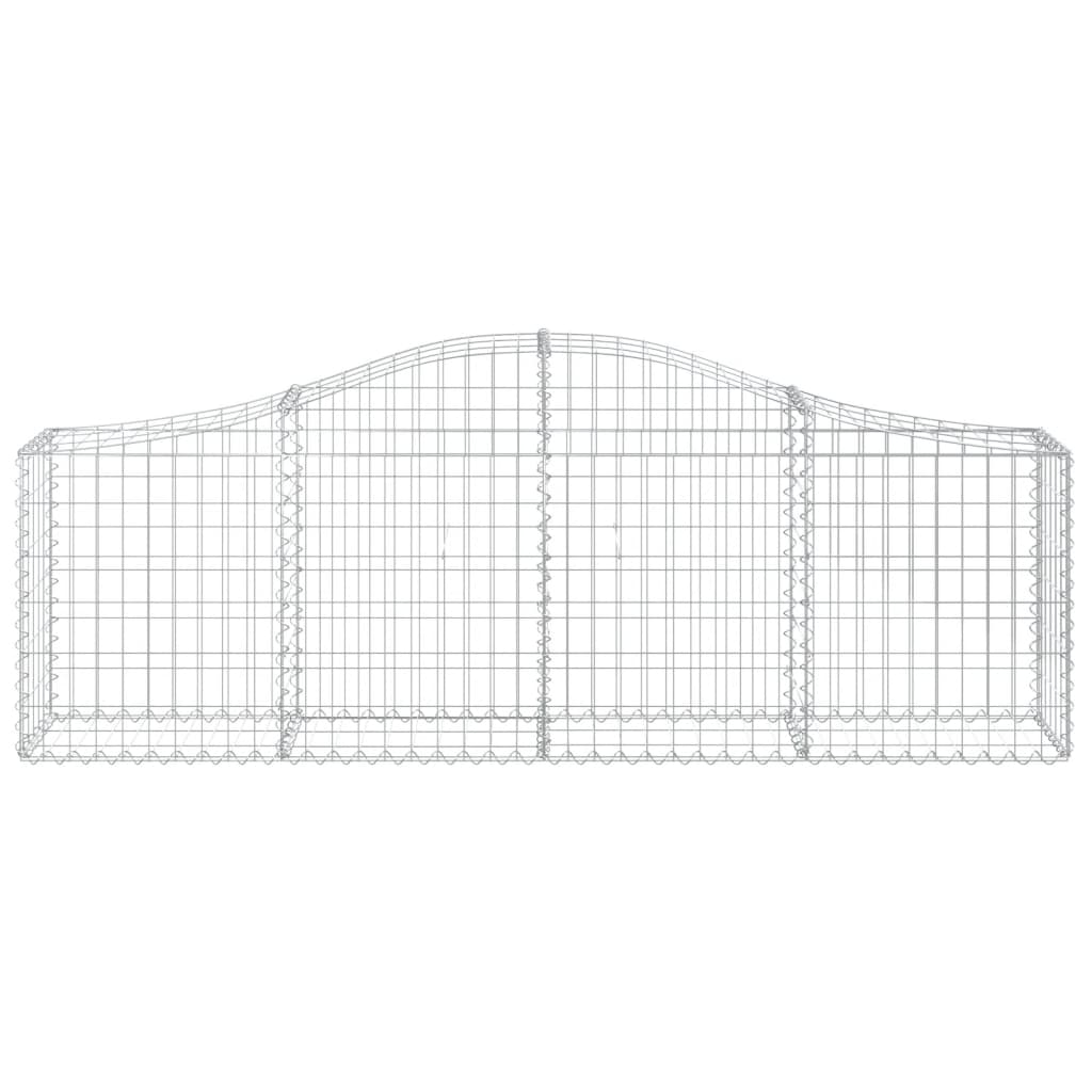 Schanskorf Gewelfd 200X30X60/80 Cm Gegalvaniseerd Ijzer 1 200 x 30 x 60/80 cm