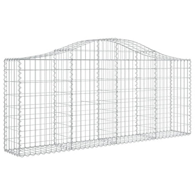 Schanskorf Gewelfd 200X30X80/100 Cm Gegalvaniseerd Ijzer 200 x 30 x 80/100 cm