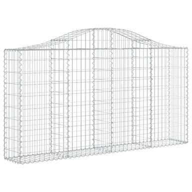 Schanskorf Gewelfd 200X30X100/120 Cm Gegalvaniseerd Ijzer 200 x 30 x 100/120 cm
