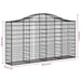 Schanskorf Gewelfd 200X30X100/120 Cm Gegalvaniseerd Ijzer 200 x 30 x 100/120 cm