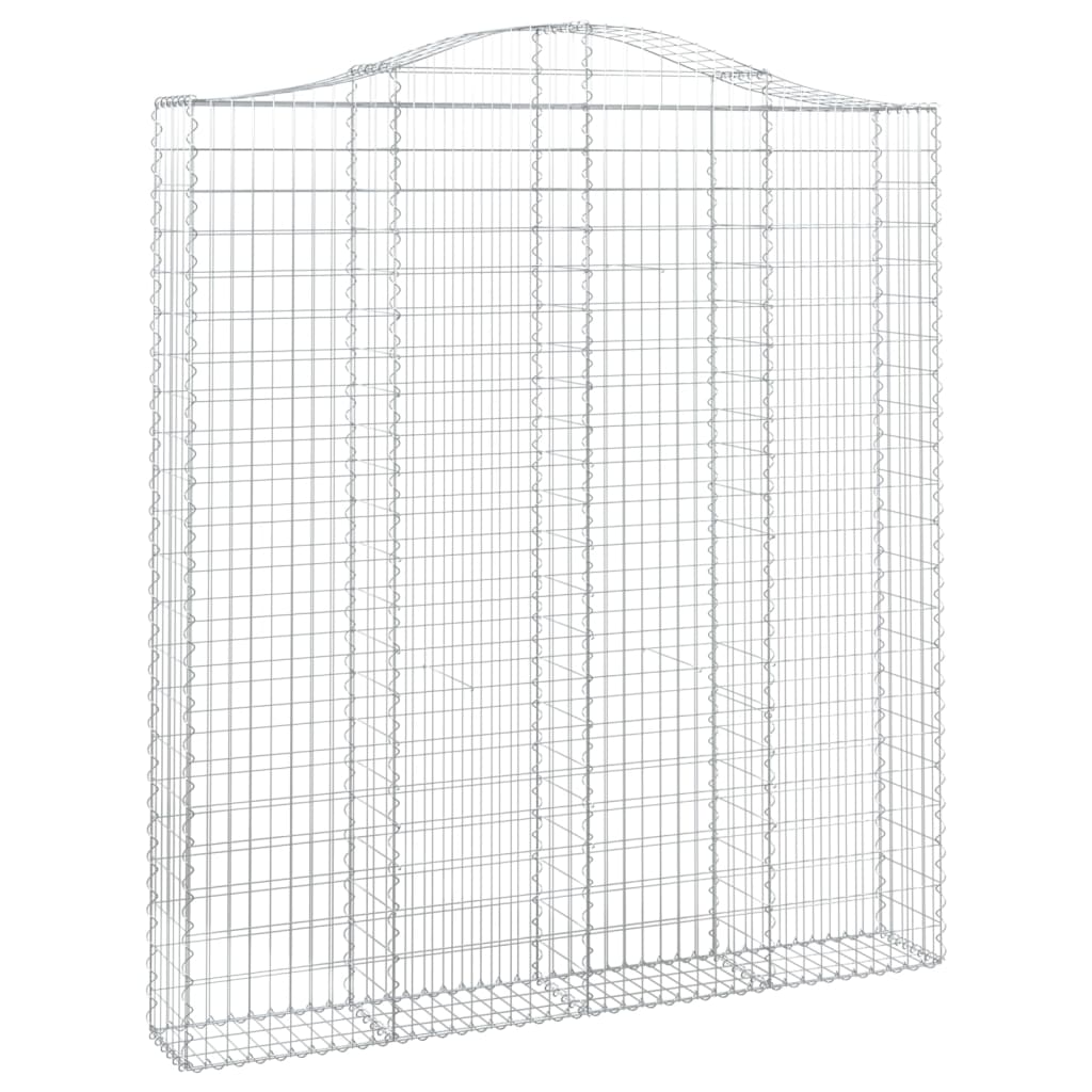 Schanskorf Gewelfd 200X30X220/240 Cm Gegalvaniseerd Ijzer 1 200 x 30 x 220/240 cm