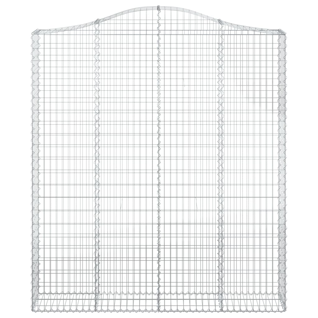 Schanskorf Gewelfd 200X30X220/240 Cm Gegalvaniseerd Ijzer 1 200 x 30 x 220/240 cm
