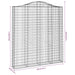 Schanskorf Gewelfd 200X30X220/240 Cm Gegalvaniseerd Ijzer 1 200 x 30 x 220/240 cm