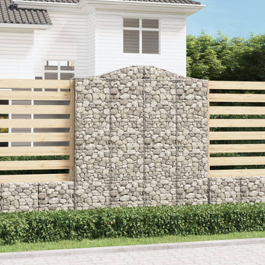 Schanskorf Gewelfd 200X30X220/240 Cm Gegalvaniseerd Ijzer 1 200 x 30 x 220/240 cm