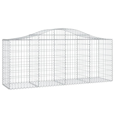 Schanskorf Gewelfd 200X50X80/100 Cm Gegalvaniseerd Ijzer 200 x 50 x 80/100 cm