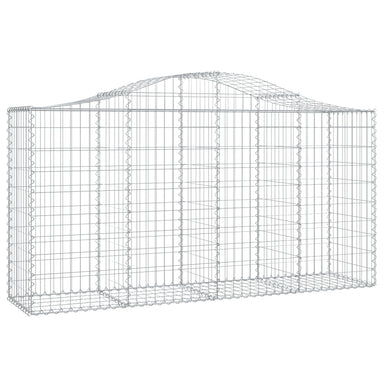 Schanskorf Gewelfd 200X50X100/120 Cm Gegalvaniseerd Ijzer 200 x 50 x 100/120 cm