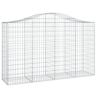 Schanskorf Gewelfd 200X50X120/140 Cm Gegalvaniseerd Ijzer 200 x 50 x 120/140 cm