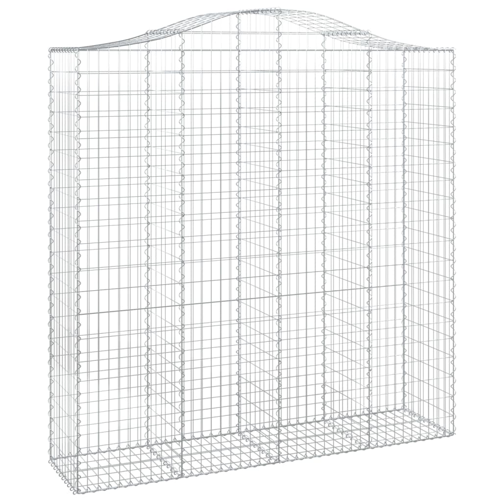 Schanskorf Gewelfd 200X50X200/220 Cm Gegalvaniseerd Ijzer 1 200 x 50 x 200/220 cm