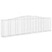 Schanskorf Gewelfd 400X30X100/120 Cm Gegalvaniseerd Ijzer 400 x 30 x 100/120 cm