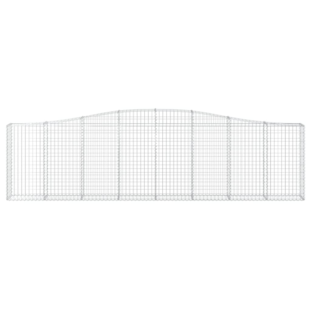 Schanskorf Gewelfd 400X30X100/120 Cm Gegalvaniseerd Ijzer 400 x 30 x 100/120 cm