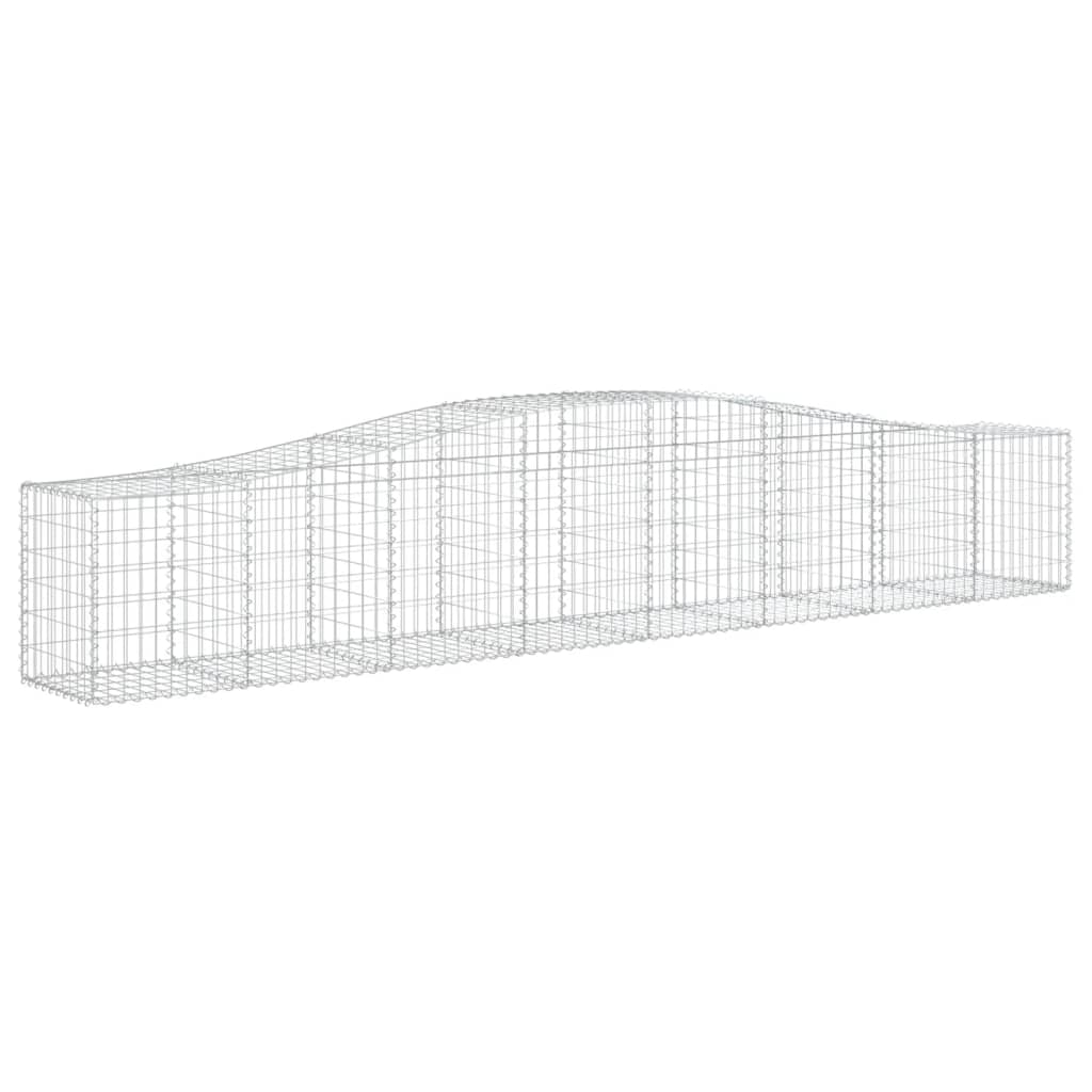 Schanskorf Gewelfd 400X50X60/80 Cm Gegalvaniseerd Ijzer 1 400 x 50 x 60/80 cm