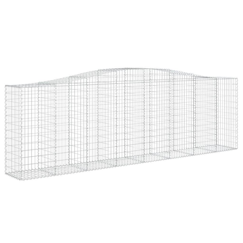 Schanskorf Gewelfd 400X50X120/140 Cm Gegalvaniseerd Ijzer 400 x 50 x 120/140 cm