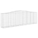 Schanskorf Gewelfd 400X50X120/140 Cm Gegalvaniseerd Ijzer 400 x 50 x 120/140 cm