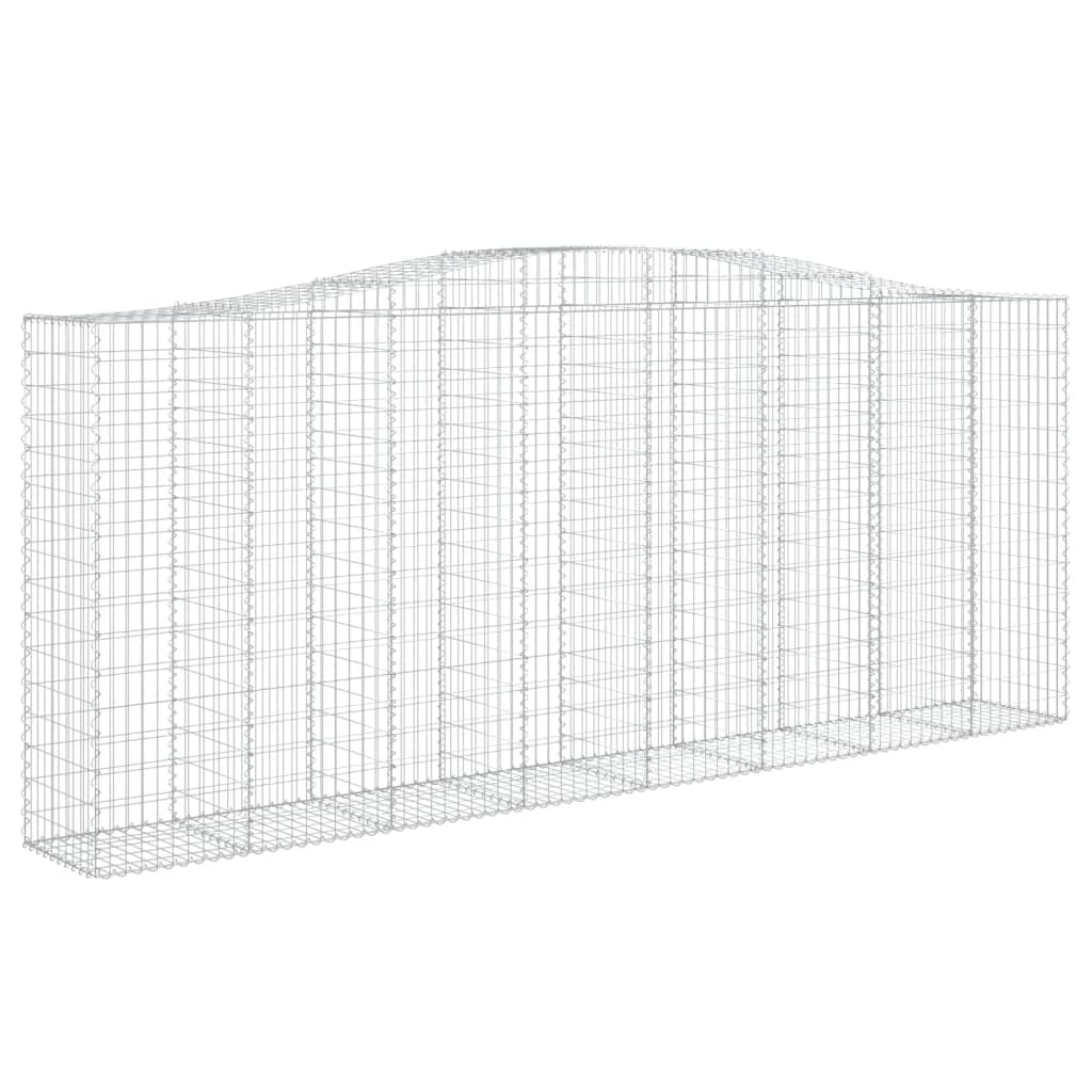 Schanskorf Gewelfd 400X50X160/180 Cm Gegalvaniseerd Ijzer 400 x 50 x 160/180 cm
