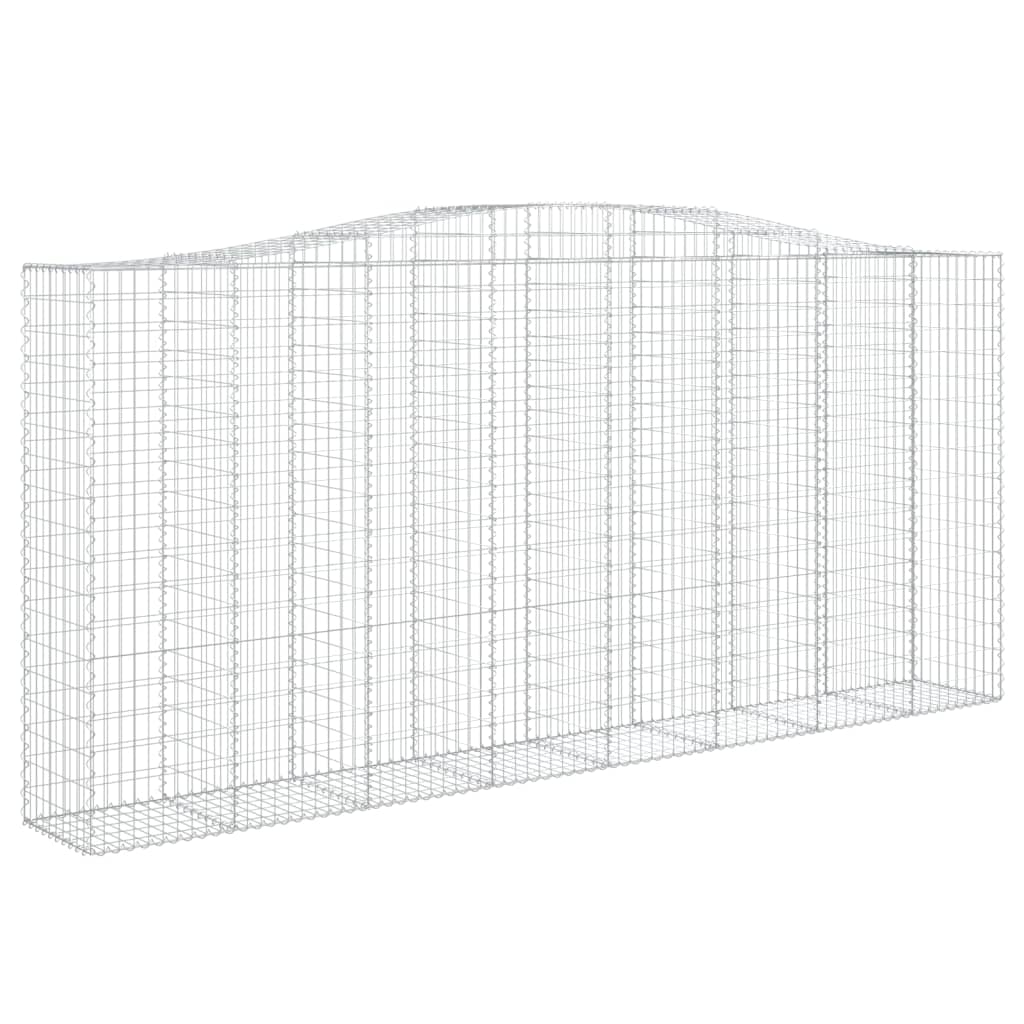 Schanskorf Gewelfd 400X50X180/200 Cm Gegalvaniseerd Ijzer 400 x 50 x 180/200 cm