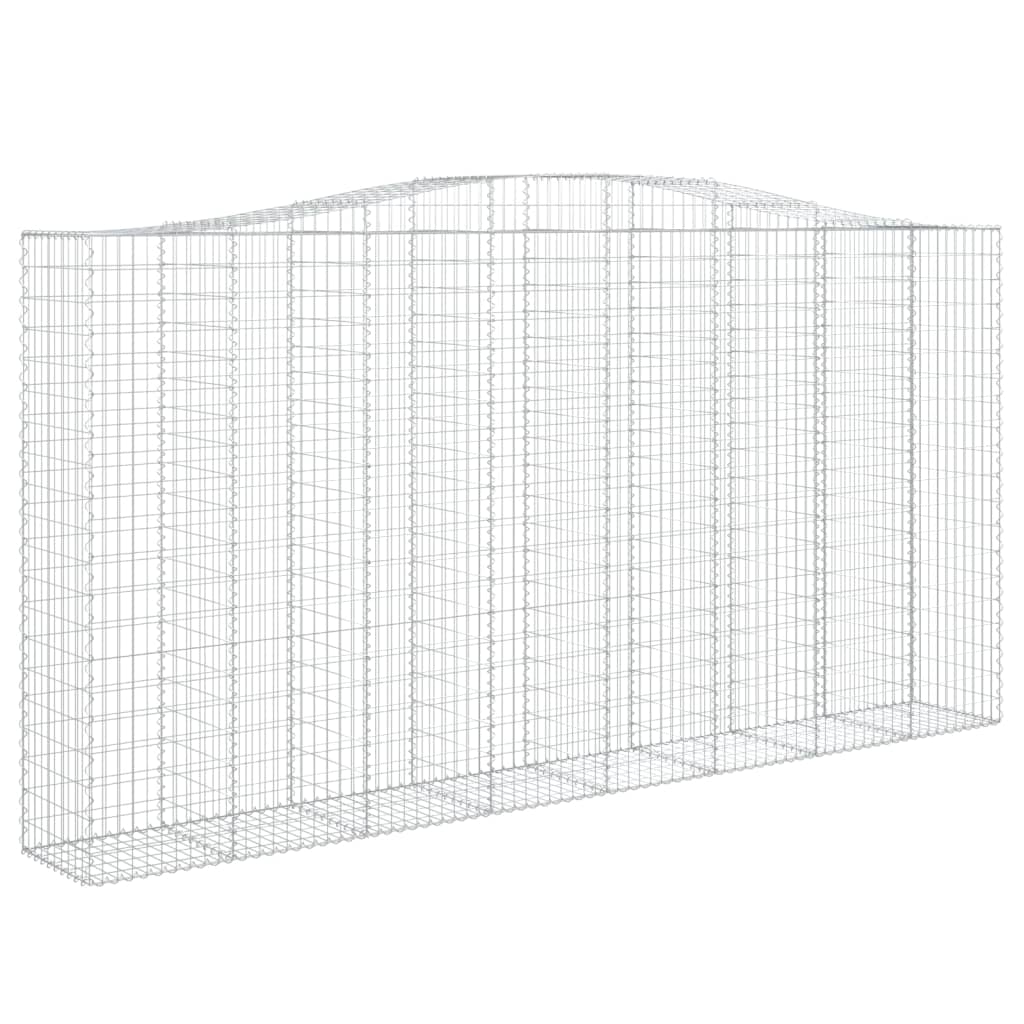 Schanskorf Gewelfd 400X50X200/220 Cm Gegalvaniseerd Ijzer 1 400 x 50 x 200/220 cm