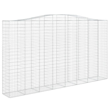 Schanskorf Gewelfd 400X50X220/240 Cm Gegalvaniseerd Ijzer 1 400 x 50 x 220/240 cm