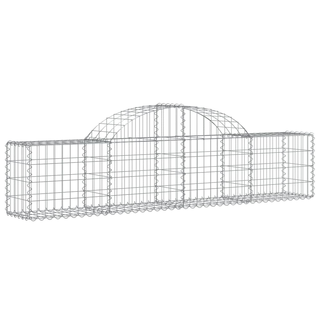 Schanskorf Gewelfd 200X30X40/60 Cm Gegalvaniseerd Ijzer 1 200 x 30 x 40/60 cm