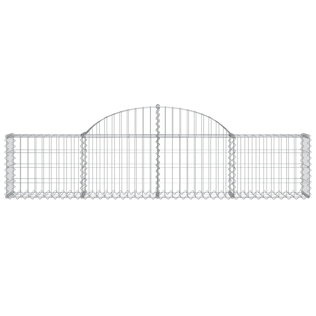 Schanskorf Gewelfd 200X30X40/60 Cm Gegalvaniseerd Ijzer 1 200 x 30 x 40/60 cm
