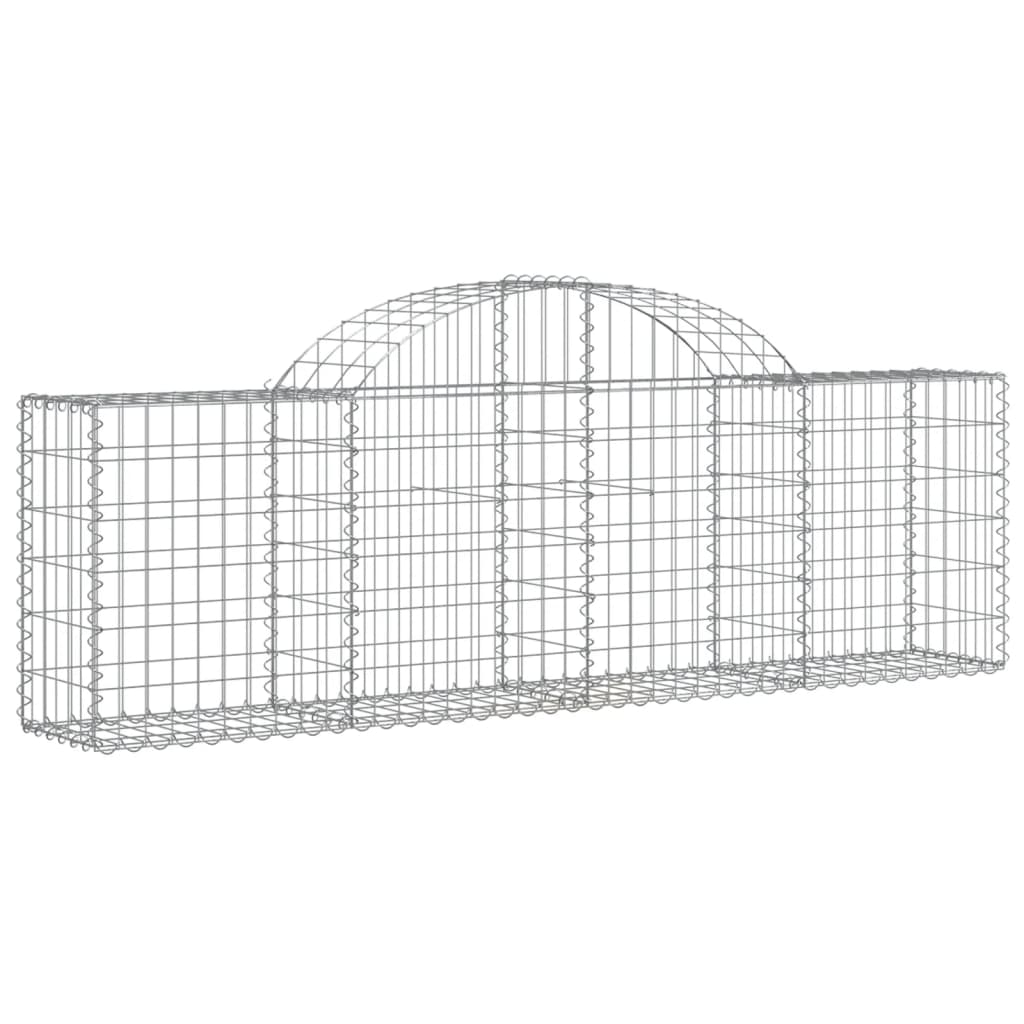 Schanskorf Gewelfd 200X30X60/80 Cm Gegalvaniseerd Ijzer 1 200 x 30 x 60/80 cm