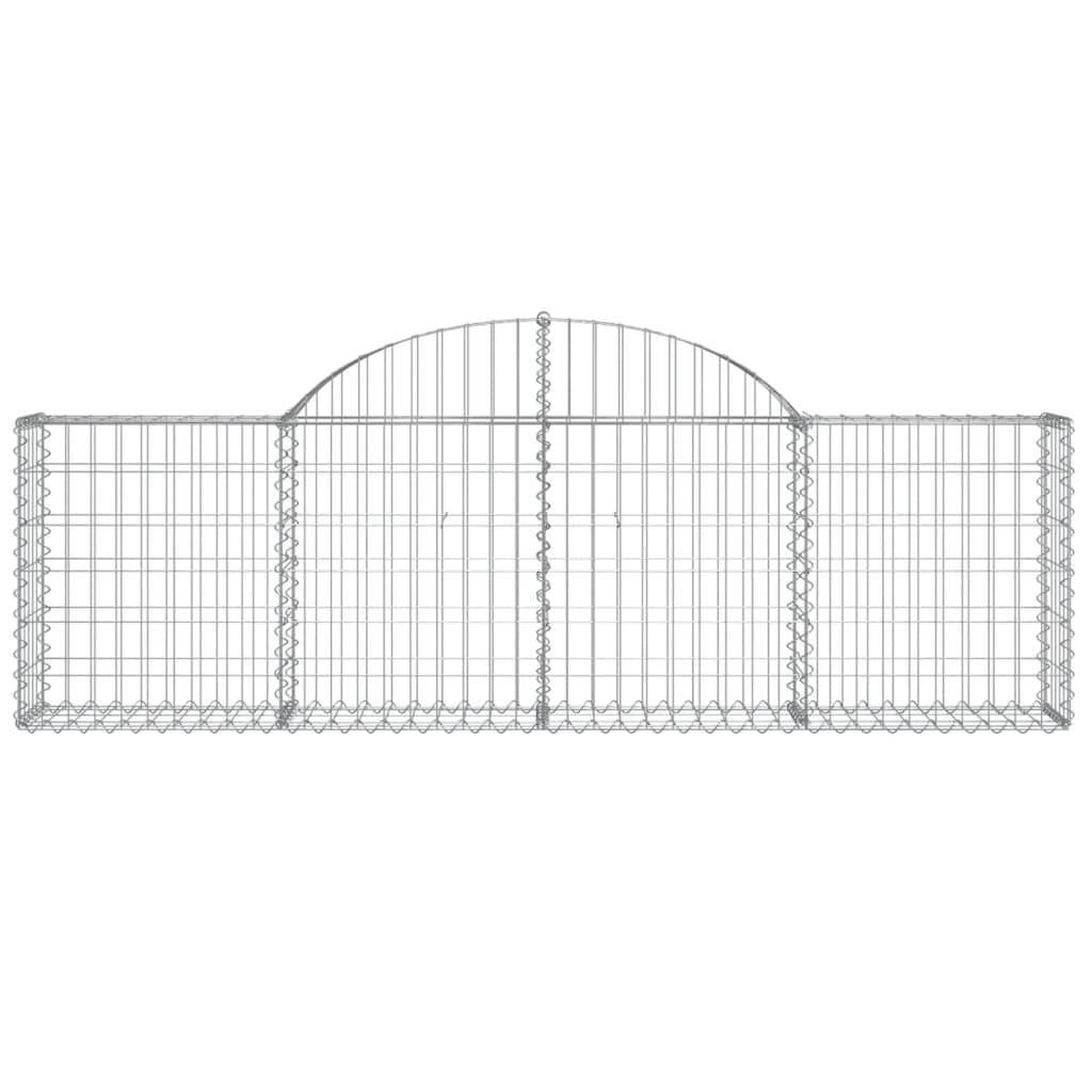 Schanskorf Gewelfd 200X30X60/80 Cm Gegalvaniseerd Ijzer 1 200 x 30 x 60/80 cm