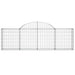 Schanskorf Gewelfd 200X30X60/80 Cm Gegalvaniseerd Ijzer 1 200 x 30 x 60/80 cm