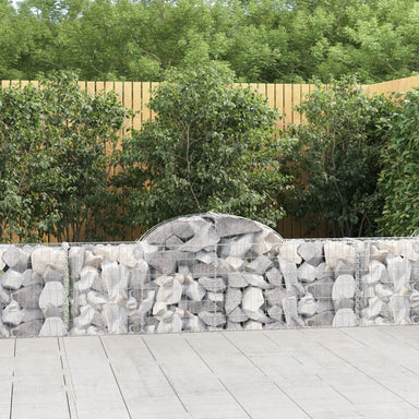 Schanskorf Gewelfd 200X30X60/80 Cm Gegalvaniseerd Ijzer 1 200 x 30 x 60/80 cm