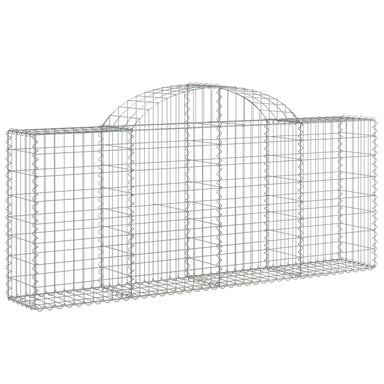 Schanskorf Gewelfd 200X30X80/100 Cm Gegalvaniseerd Ijzer 200 x 30 x 80/100 cm