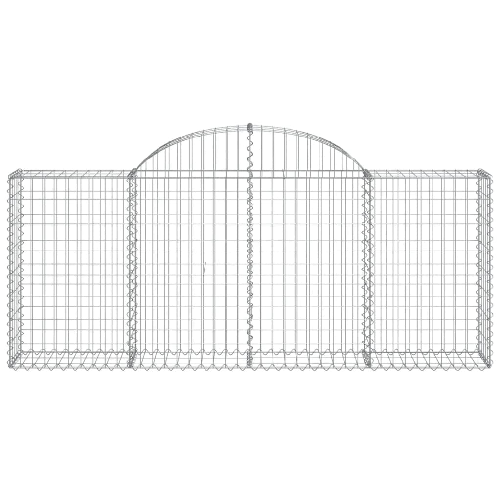 Schanskorf Gewelfd 200X30X80/100 Cm Gegalvaniseerd Ijzer 200 x 30 x 80/100 cm