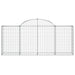 Schanskorf Gewelfd 200X30X80/100 Cm Gegalvaniseerd Ijzer 200 x 30 x 80/100 cm