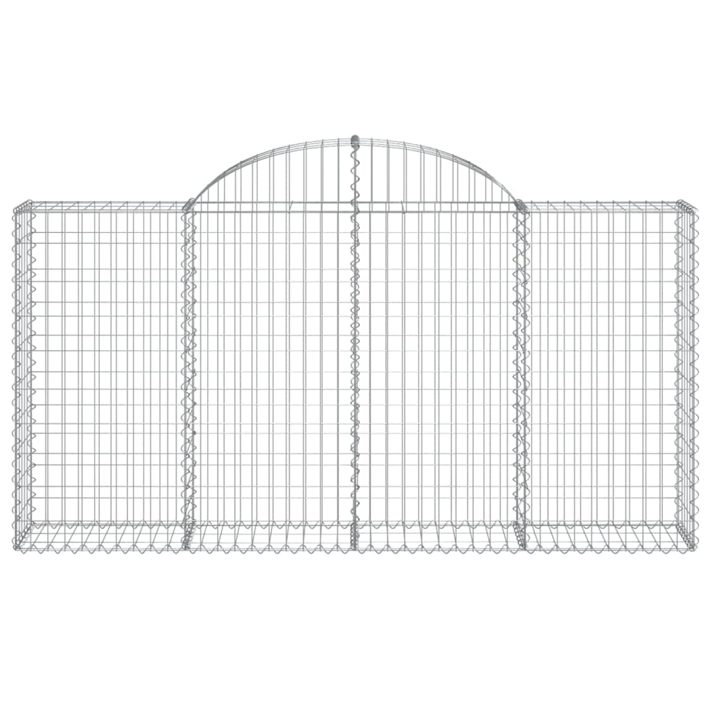 Schanskorf Gewelfd 200X30X100/120 Cm Gegalvaniseerd Ijzer 200 x 30 x 100/120 cm