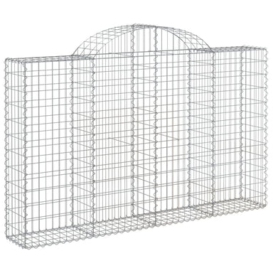 Schanskorf Gewelfd 200X30X120/140 Cm Gegalvaniseerd Ijzer 200 x 30 x 120/140 cm