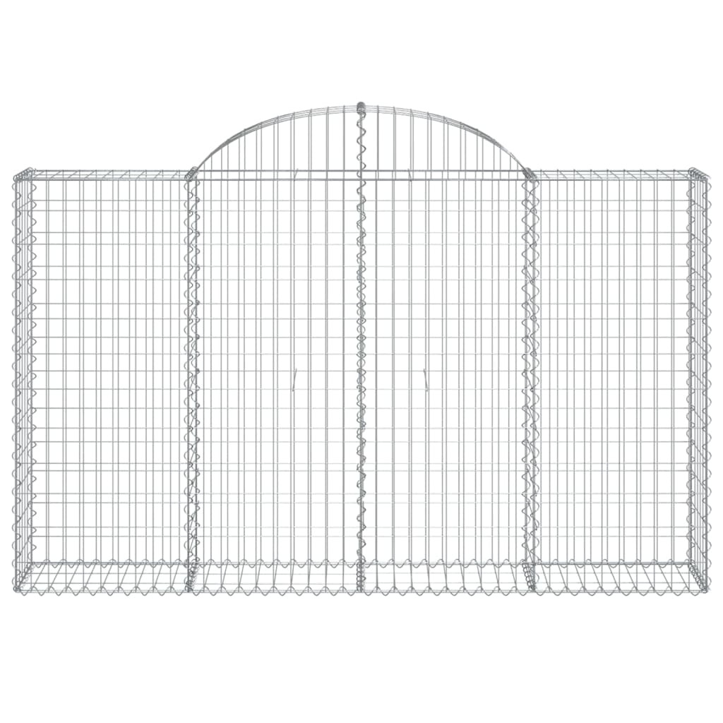 Schanskorf Gewelfd 200X30X120/140 Cm Gegalvaniseerd Ijzer 200 x 30 x 120/140 cm