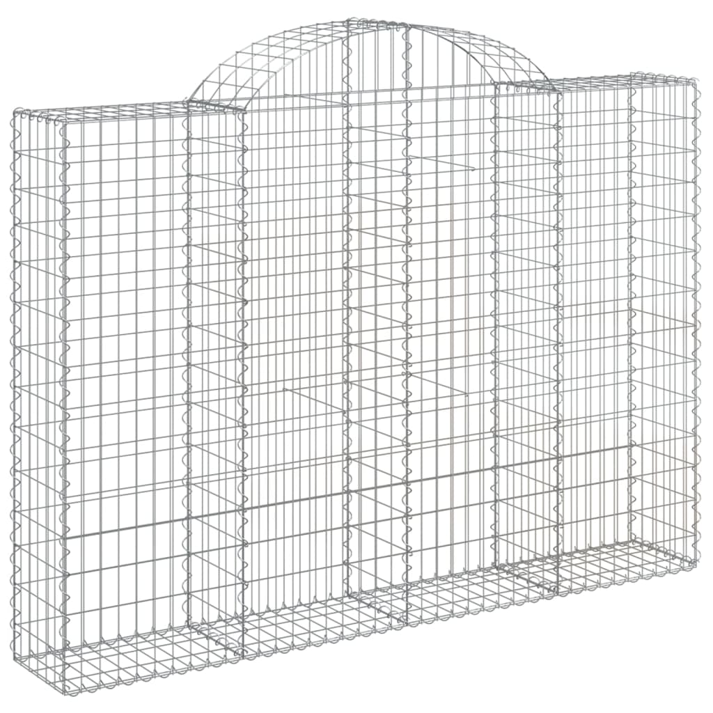 Schanskorf Gewelfd 200X30X140/160 Cm Gegalvaniseerd Ijzer 200 x 30 x 140/160 cm