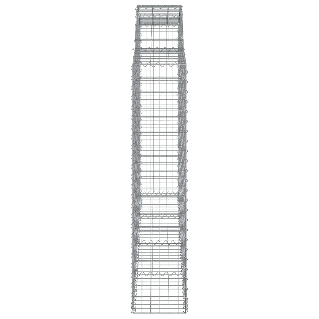 Schanskorf Gewelfd 200X30X140/160 Cm Gegalvaniseerd Ijzer 200 x 30 x 140/160 cm