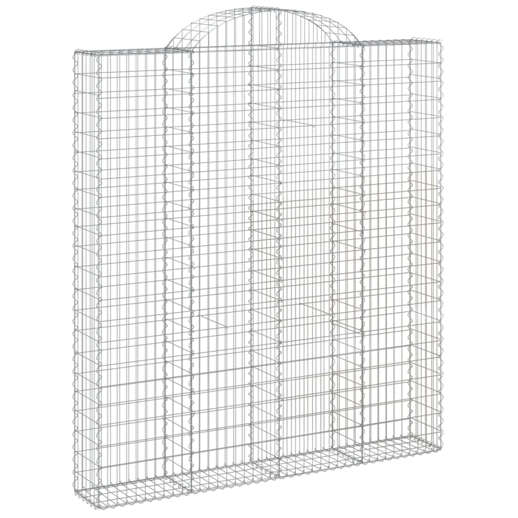 Schanskorf Gewelfd 200X30X220/240 Cm Gegalvaniseerd Ijzer 1 200 x 30 x 220/240 cm
