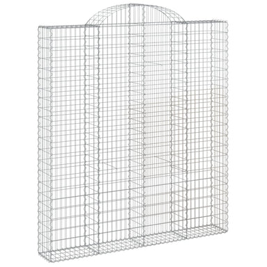 Schanskorf Gewelfd 200X30X220/240 Cm Gegalvaniseerd Ijzer 1 200 x 30 x 220/240 cm