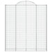 Schanskorf Gewelfd 200X30X220/240 Cm Gegalvaniseerd Ijzer 1 200 x 30 x 220/240 cm