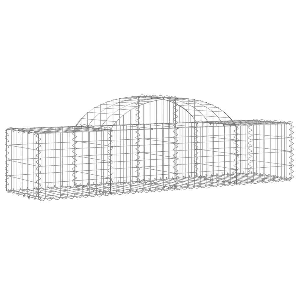 Schanskorf Gewelfd 200X50X40/60 Cm Gegalvaniseerd Ijzer 1 200 x 50 x 40/60 cm