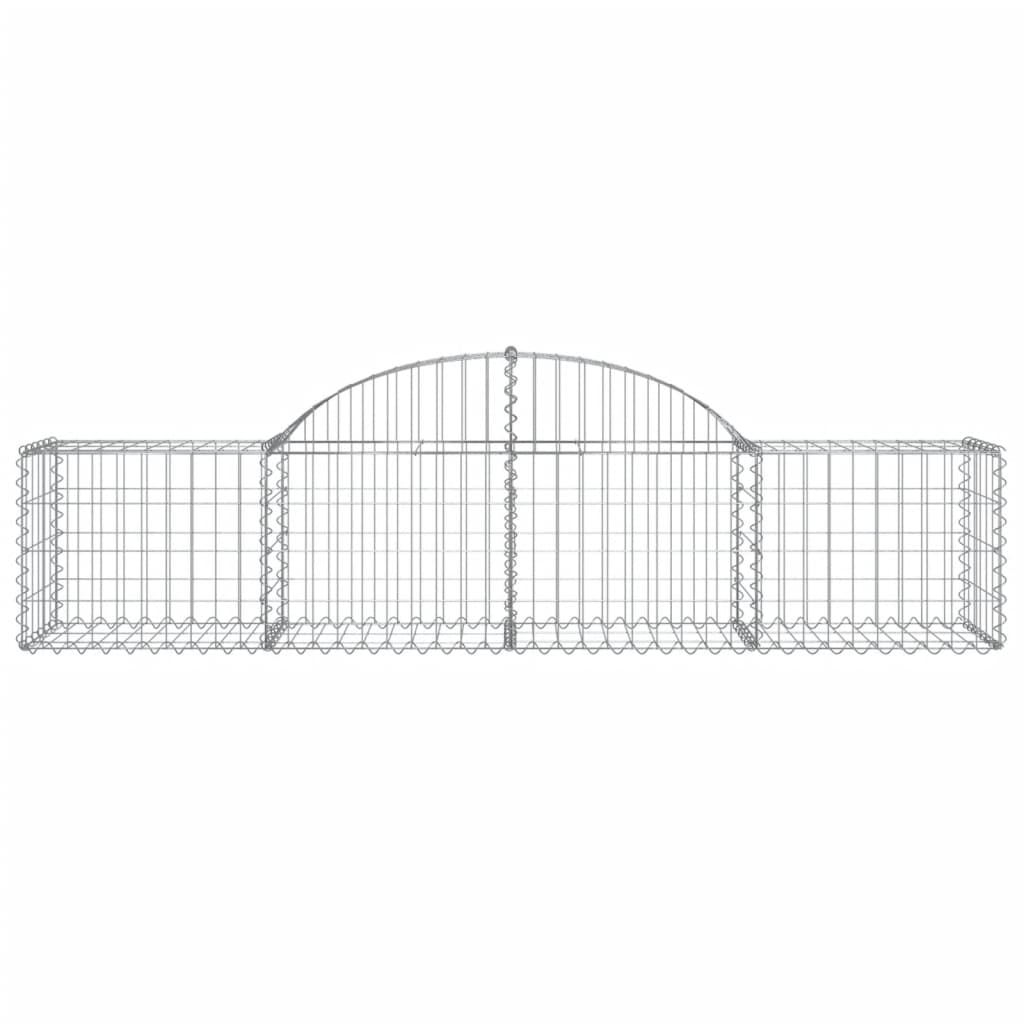 Schanskorf Gewelfd 200X50X40/60 Cm Gegalvaniseerd Ijzer 1 200 x 50 x 40/60 cm