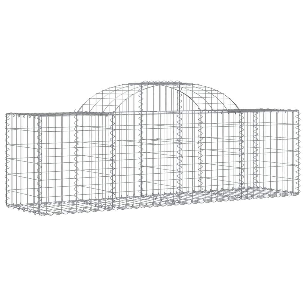 Schanskorf Gewelfd 200X50X60/80 Cm Gegalvaniseerd Ijzer 1 200 x 50 x 60/80 cm