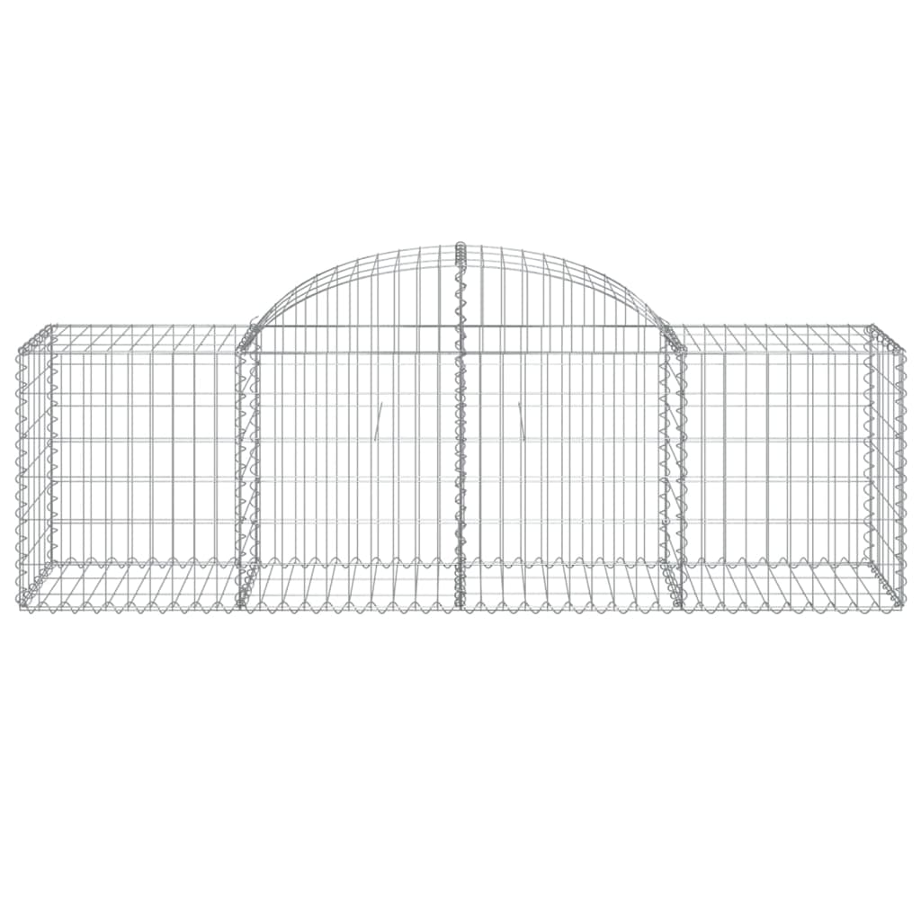 Schanskorf Gewelfd 200X50X60/80 Cm Gegalvaniseerd Ijzer 1 200 x 50 x 60/80 cm