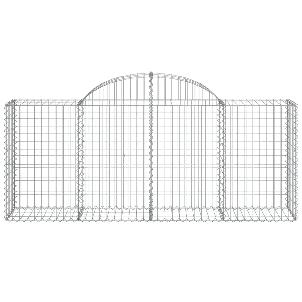 Schanskorf Gewelfd 200X50X80/100 Cm Gegalvaniseerd Ijzer 200 x 50 x 80/100 cm