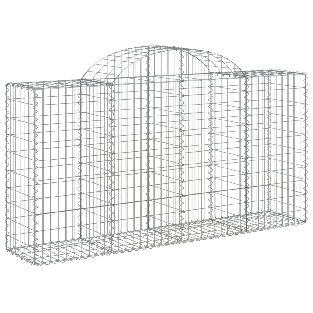 Schanskorf Gewelfd 200X50X100/120 Cm Gegalvaniseerd Ijzer 200 x 50 x 100/120 cm